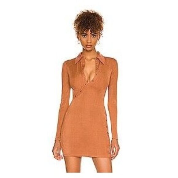 Camila Coelho Dresses & Skirts - Camila Coelho Cera Button-Down Long Sleeves  Womens Mini  Dress Size XS - Chesnu